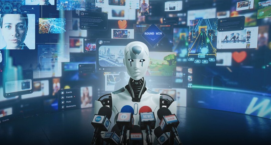 كيف يغير الذكاء الاصطناعي صناعة الإعلام – ثورة ذكية تعيد تشكيل المحتوى.