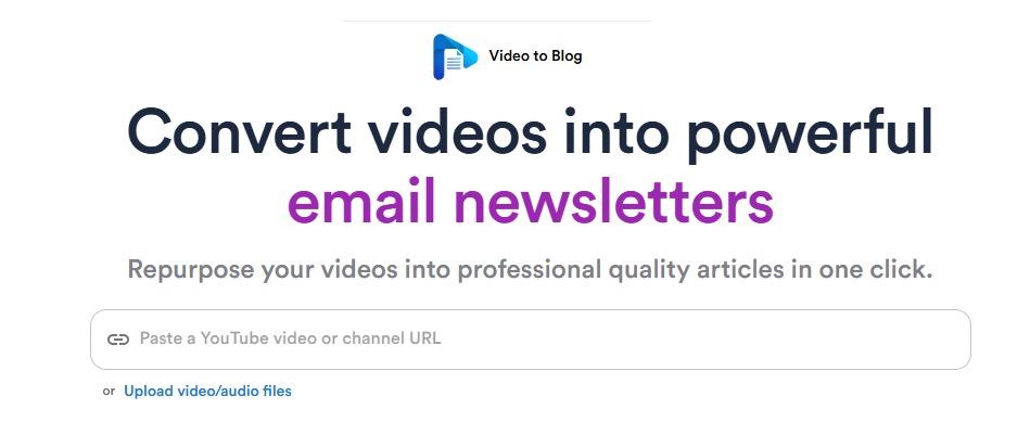 تحويل الفيديو إلى تدوينة أو مقال نصي