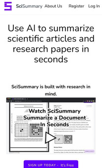 Scisummary: أداة ذكاء اصطناعي