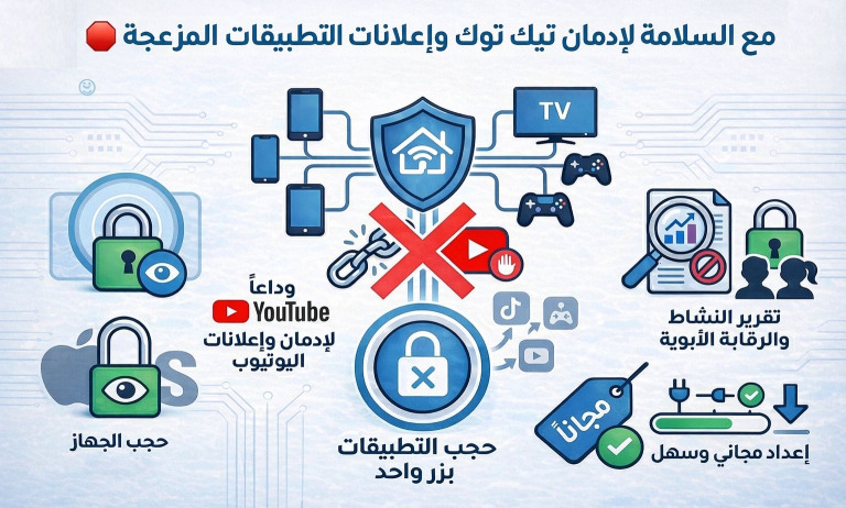 منع ادمان تيك توك وإعلانات التطبيقات المزعجة
