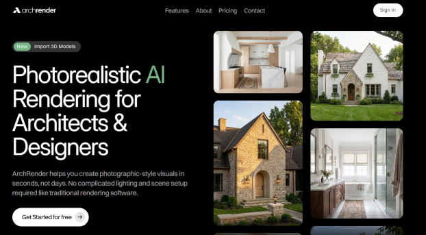 أداة عرض مدعومة بالذكاء الاصطناعي، تحوّل المخطط إلى صورة معمارية واقعية .